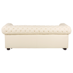 Sofa Leder creme CHESTERFIELD
