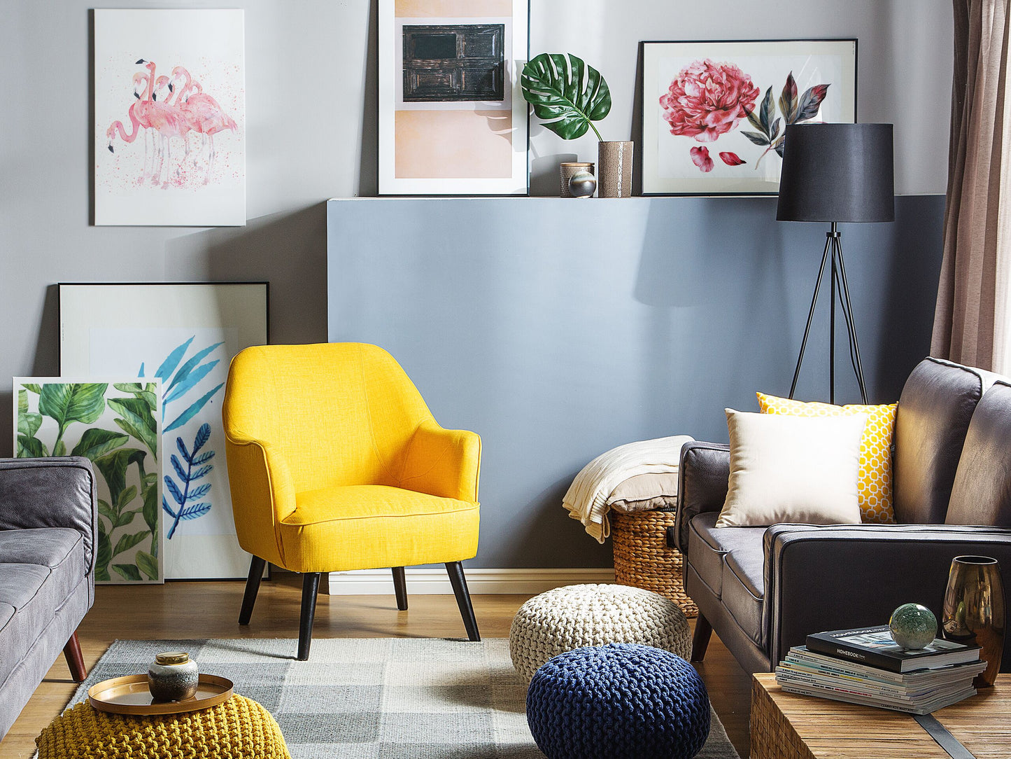 Sessel LOKEN Stoff Gelb