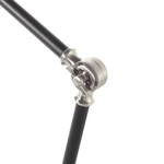 Schreibtischlampe MERAMEC verstellbar Metall Schwarz