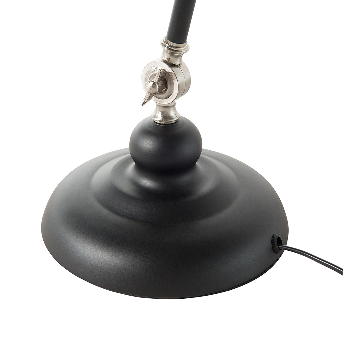 Schreibtischlampe MERAMEC verstellbar Metall Schwarz