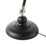 Schreibtischlampe MERAMEC verstellbar Metall Schwarz