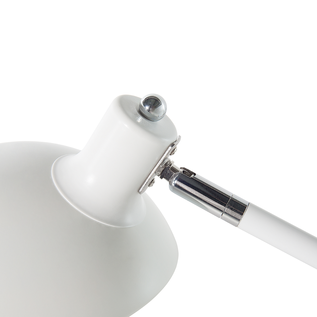 Schreibtischlampe MERAMEC verstellbar Metall Weiss
