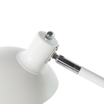 Schreibtischlampe MERAMEC verstellbar Metall Weiss
