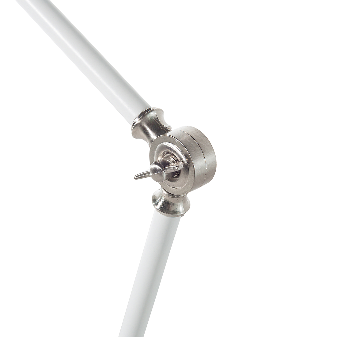 Schreibtischlampe MERAMEC verstellbar Metall Weiss