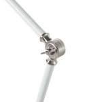Schreibtischlampe MERAMEC verstellbar Metall Weiss