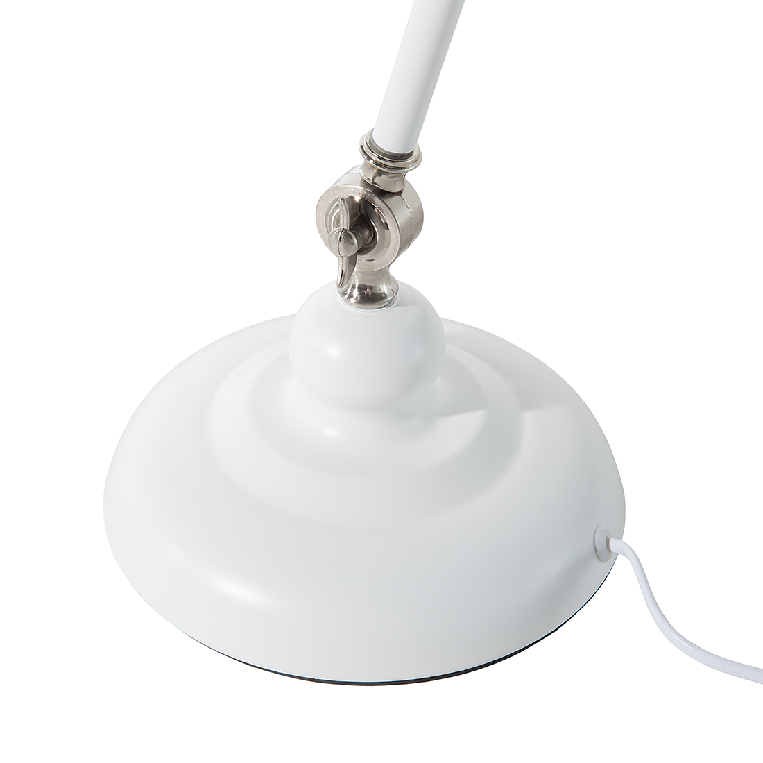Schreibtischlampe MERAMEC verstellbar Metall Weiss