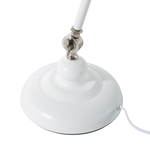 Schreibtischlampe MERAMEC verstellbar Metall Weiss