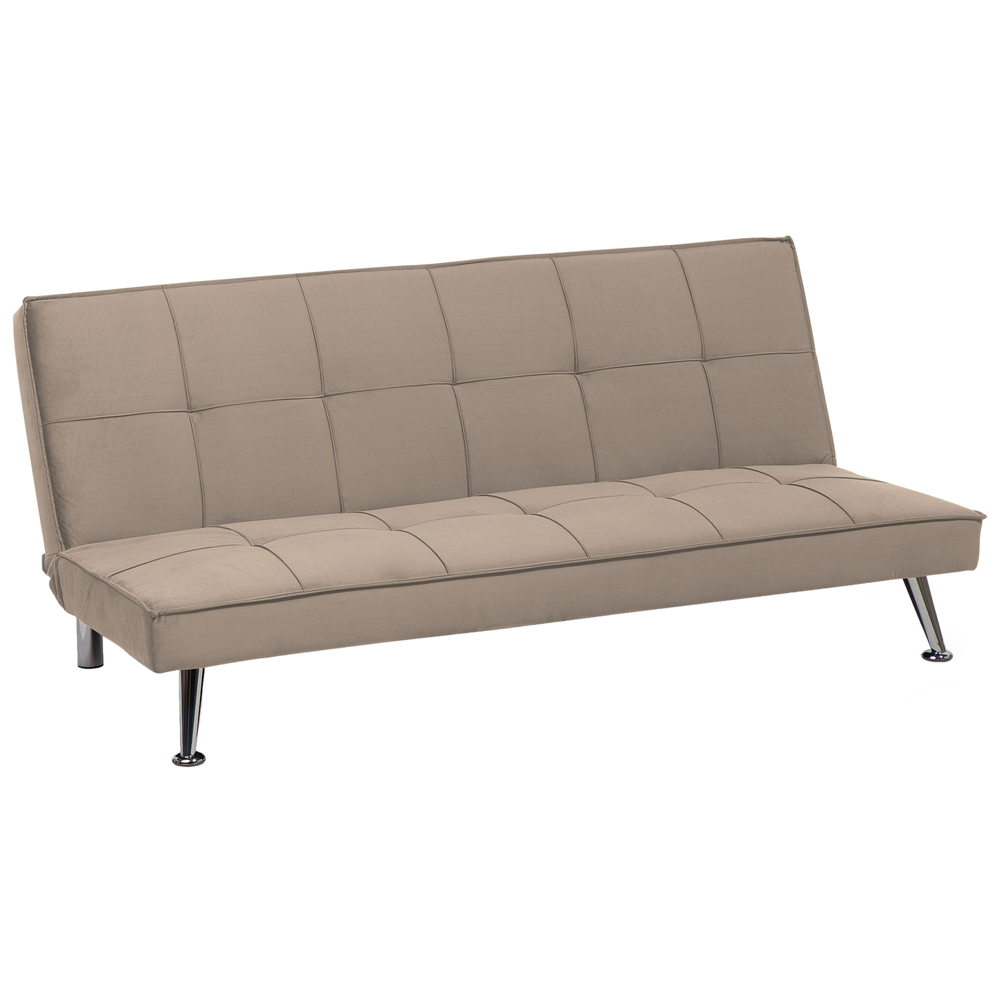 3-Sitzer Schlafsofa beige / silber HASLE II