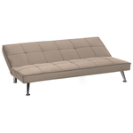 3-Sitzer Schlafsofa beige / silber HASLE II