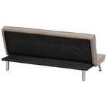 3-Sitzer Schlafsofa beige / silber HASLE II