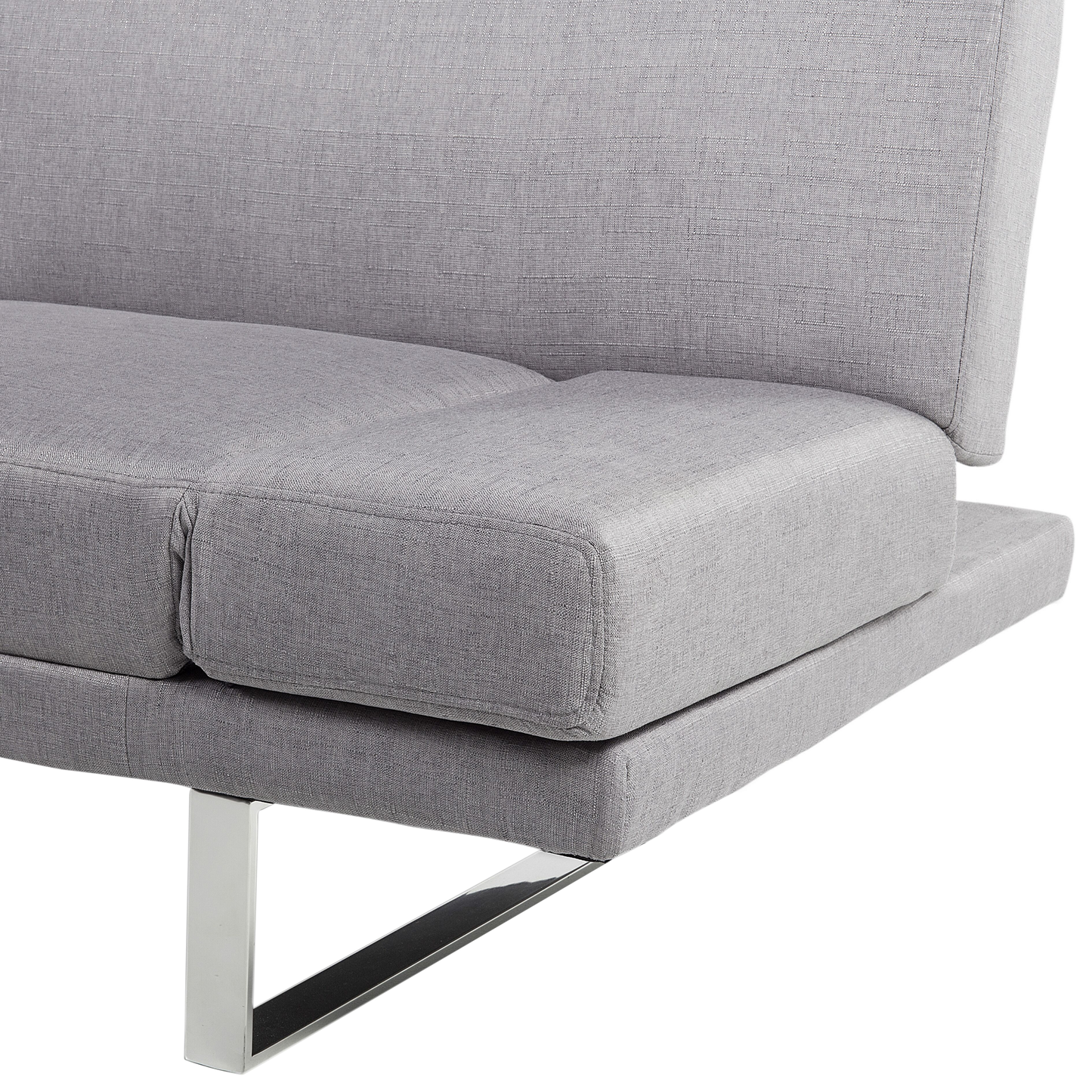 2-Sitzer Schlafsofa hellgrau / silber YORK
