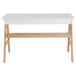 Schreibtisch weiss 120 x 70 cm 2 Schubladen SHESLAY