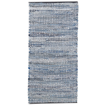 Teppich Baumwolle bunt 80 x 150 cm Kurzflor ALANYA