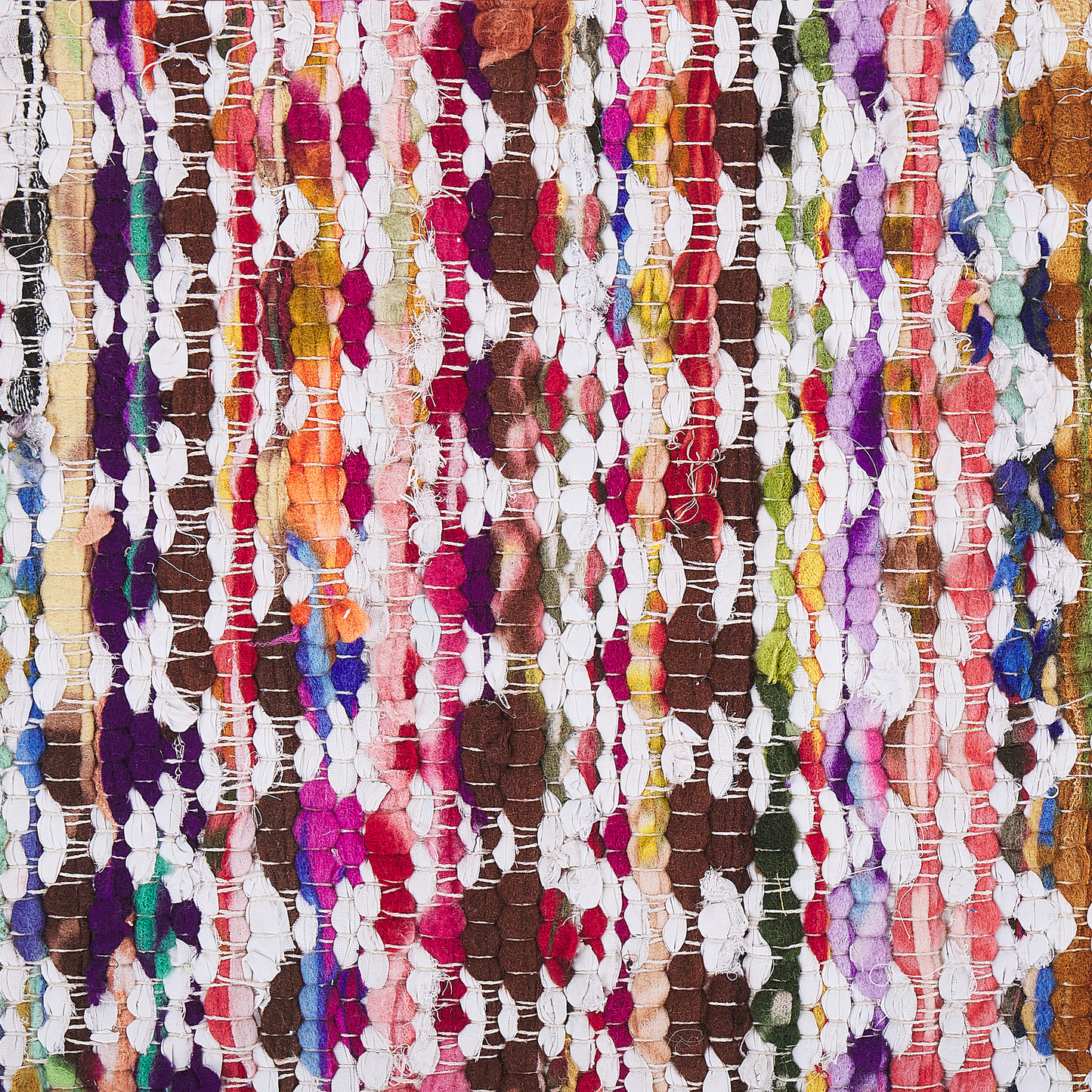 Teppich Baumwolle bunt 80 x 150 cm Kurzflor ARAKLI