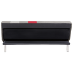 Schlafsofa 3-Sitzer Samtstoff grau Patchwork OLSKER