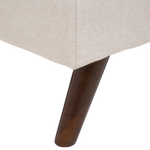 3-Sitzer Schlafsofa beige / dunkelbraun RONNE