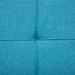 3-Sitzer Schlafsofa türkis / dunkelbraun RONNE