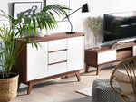 Sideboard braun / weiss 3 Schubladen 2 Schränke PITTSBURGH