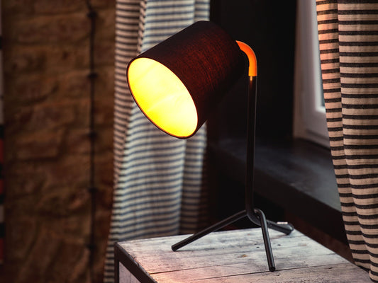 Schreibtischlampe MOOKI verstellbar Metall Schwarz