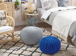 Pouf kobaltblau ⌀ 40 cm CONRAD