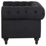 Sessel CHESTERFIELD Stoff Graphitgrau