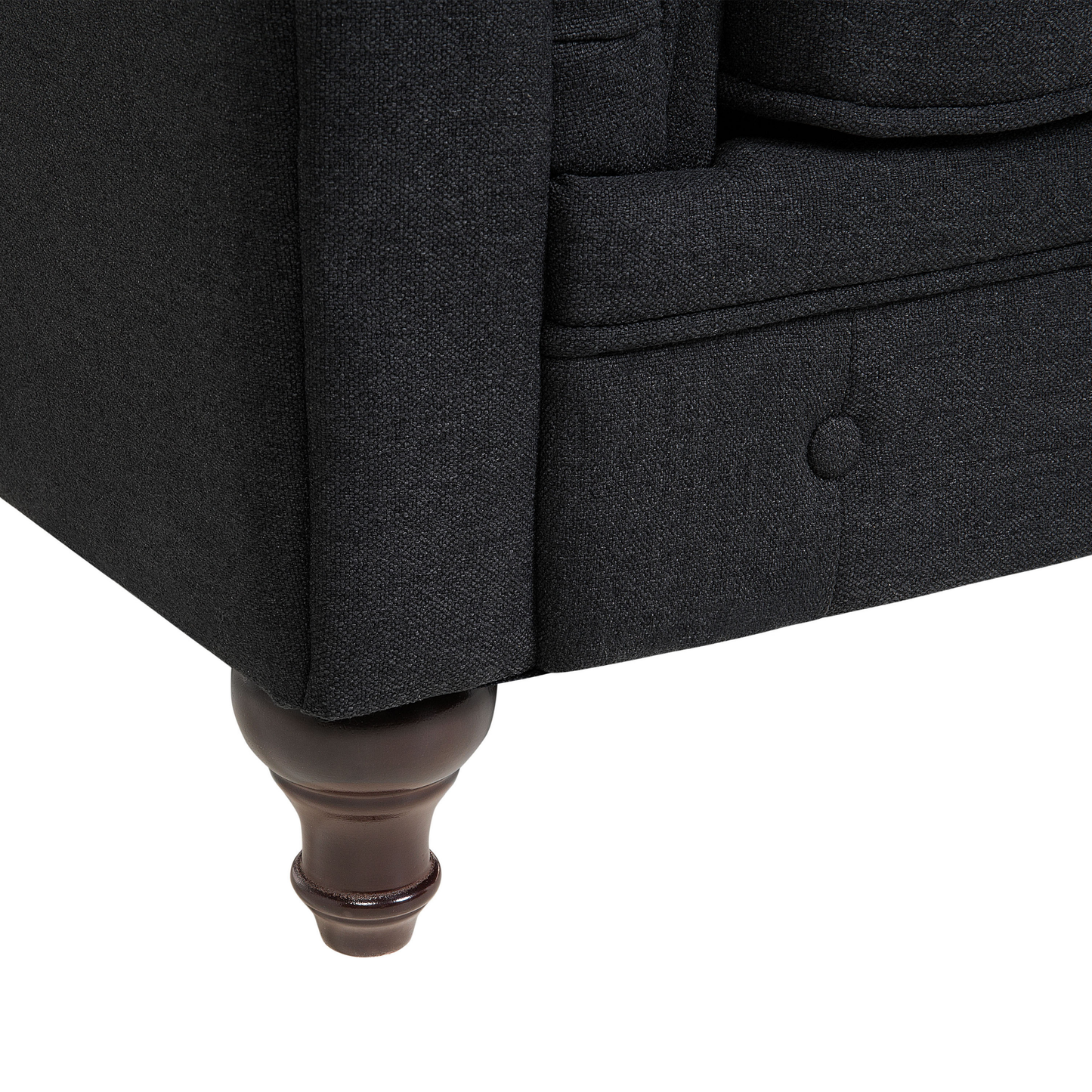 Sessel CHESTERFIELD Stoff Graphitgrau