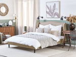 Bett mit Lattenrost Stoff COLMAR 180 x 200 cm Sandbeige