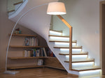 Stehlampe BENUE Metall Weiss