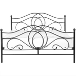 Bett mit Lattenrost Metall LYRA 160 x 200 cm Schwarz