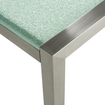 Gartenmöbel Set 8-Sitzer GROSSETO Crashglas Transparent / Grau