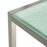 Gartenmöbel Set 8-Sitzer GROSSETO Crashglas Transparent / Beige