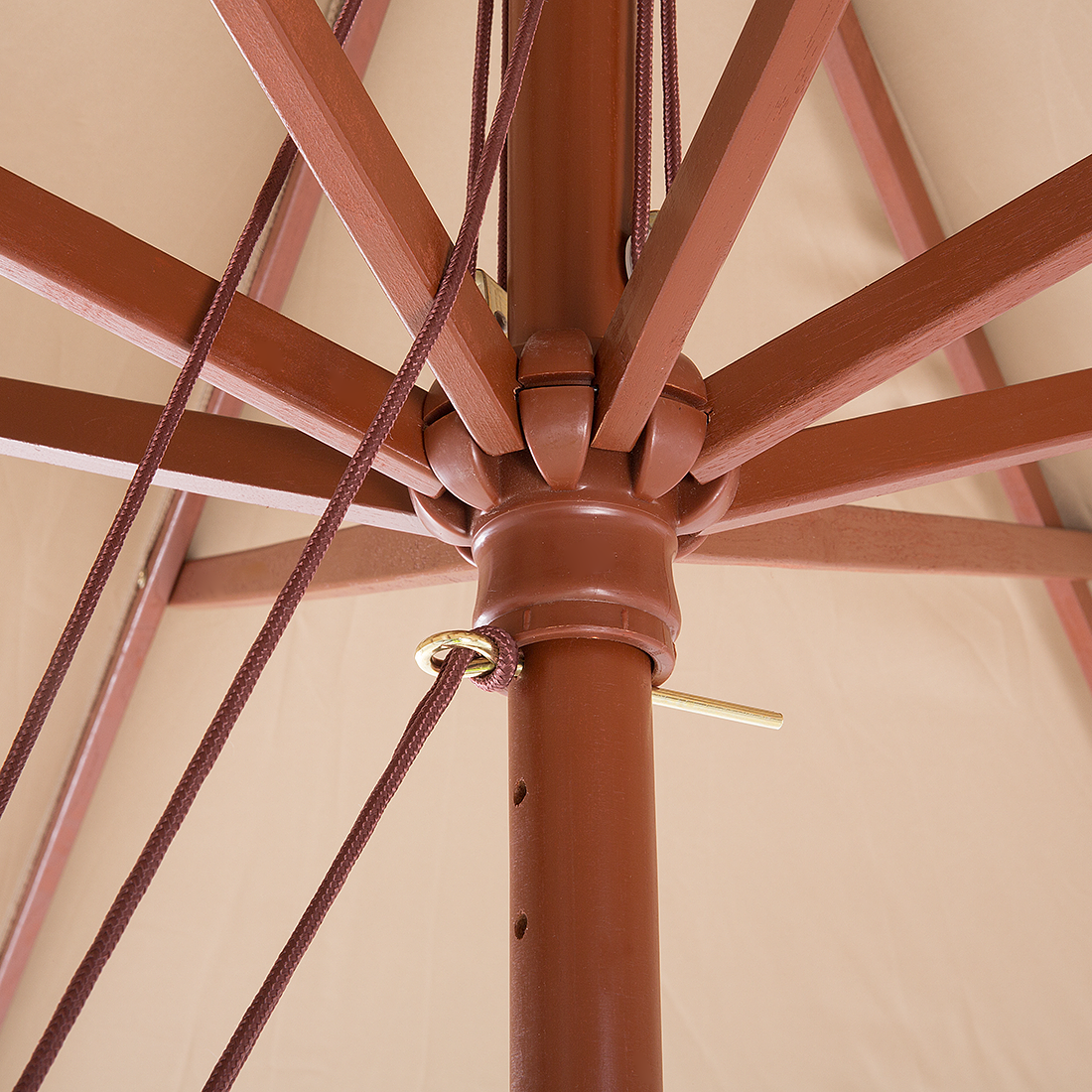 Marktschirm 270 cm TOSCANA Sandbeige