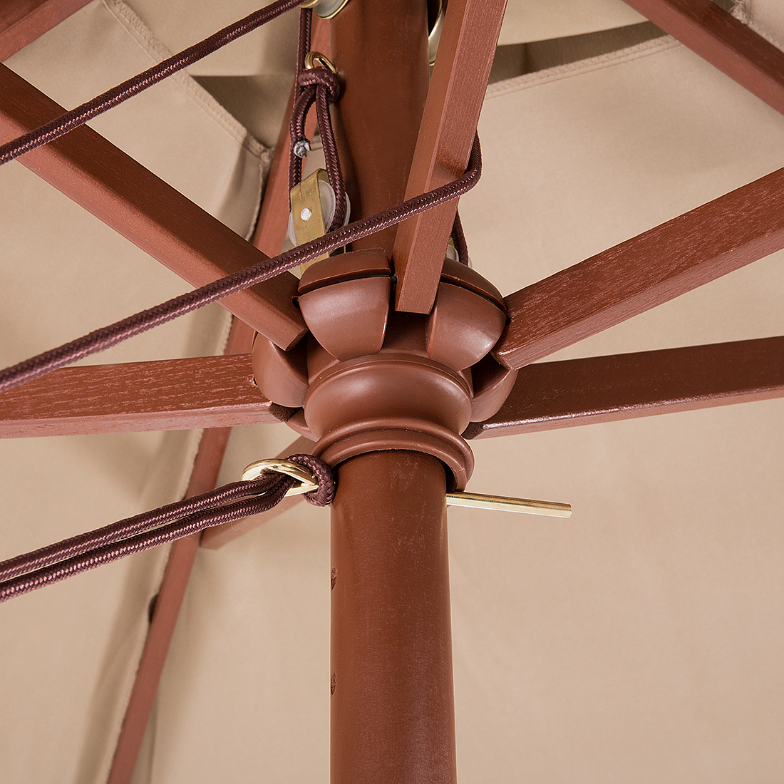 Marktschirm 195 cm FLAMENCO Sandbeige