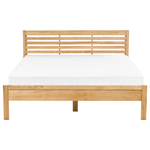 Bett mit Lattenrost Kiefernholz CARNAC 160 x 200 cm Hellbraun