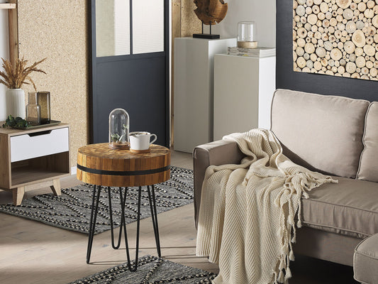 Couchtisch Teakholz ⌀ 55 cm TAKU