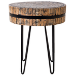 Couchtisch Teakholz ⌀ 55 cm TAKU
