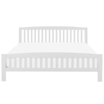 Bett mit Lattenrost Kiefernholz CASTRES 180 x 200 cm Weiss