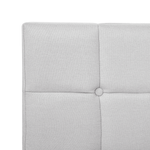 Boxspringbett Stoff ADMIRAL 180 x 200 cm Hellgrau