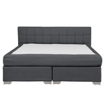 Boxspringbett Stoff ADMIRAL 160 x 200 cm Dunkelgrau