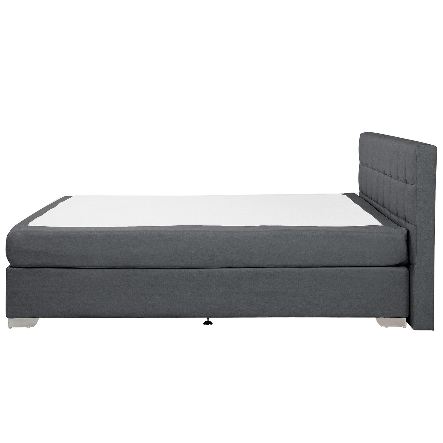 Boxspringbett Stoff ADMIRAL 160 x 200 cm Dunkelgrau