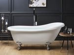 Badewanne freistehend weiss oval 170 x 76 cm CAYMAN