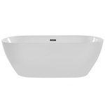Badewanne freistehend weiss oval 170 x 80 cm NEVIS