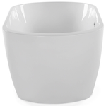 Badewanne freistehend weiss oval 170 x 80 cm NEVIS