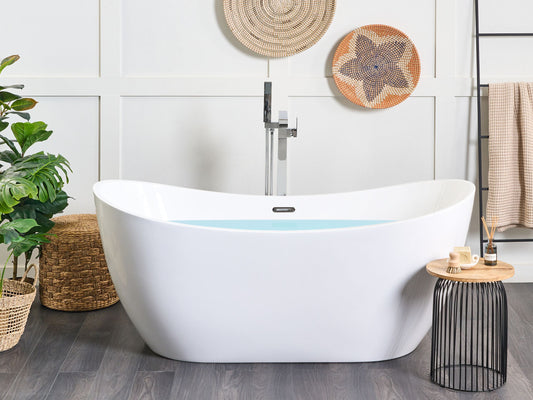 Badewanne freistehend weiss oval 170 x 77 cm ANTIGUA