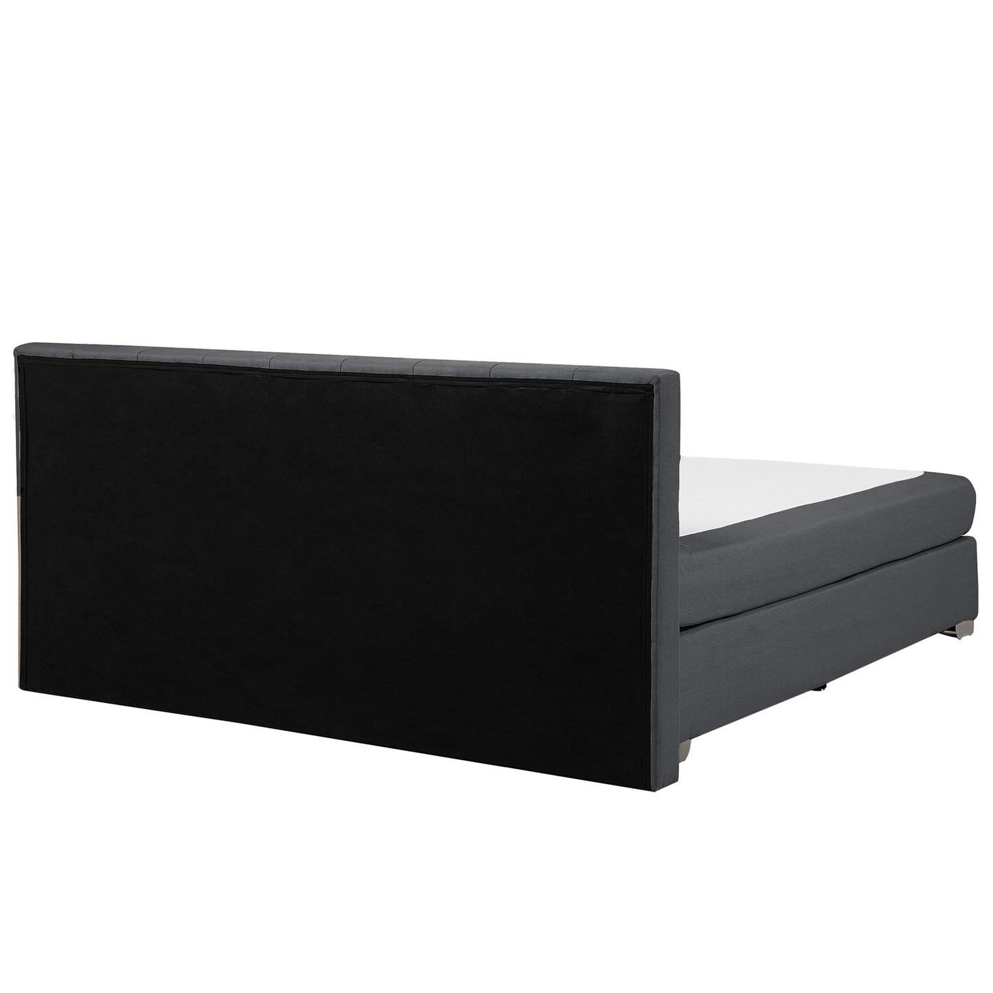Boxspringbett Stoff ADMIRAL 180 x 200 cm Dunkelgrau
