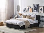 Boxspringbett Stoff ADMIRAL 180 x 200 cm Schwarz