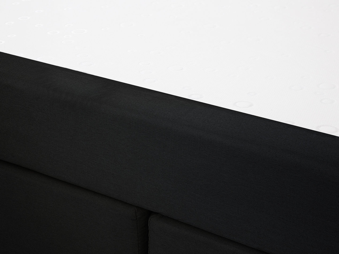 Boxspringbett Stoff ADMIRAL 180 x 200 cm Schwarz