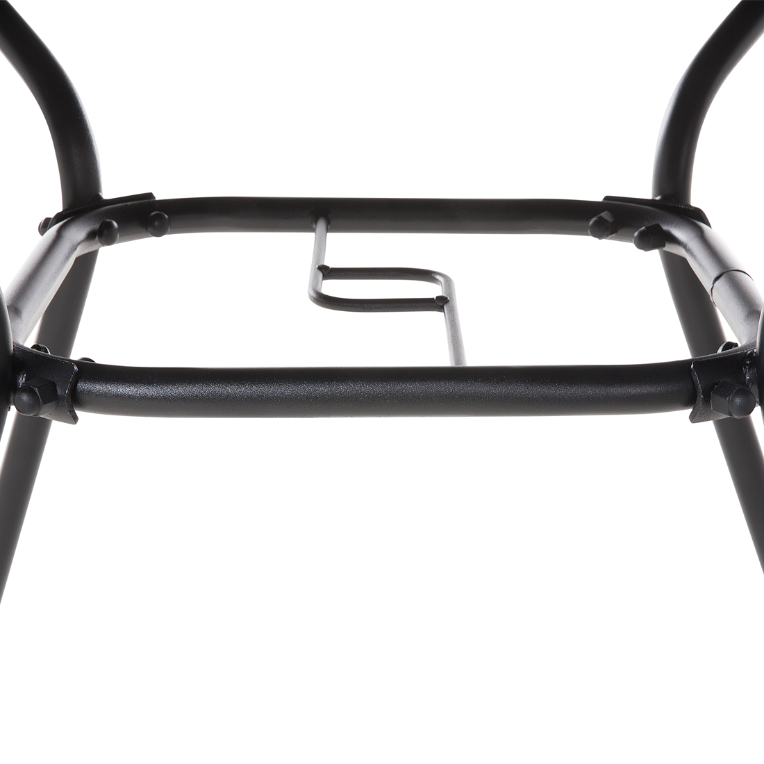 Outdoor Bistrotisch LIVO 80 cm 80 cm Glas Schwarz