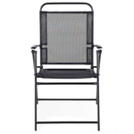 Gartenmöbel Set 6-Sitzer LIVO Metall Schwarz