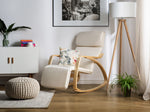 Schaukelsessel WESTON Stoff Creme